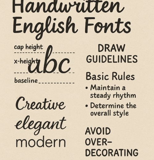 英語 フォント 手書き 簡単